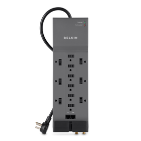 12-Outlet Home/Office Surge Protector w/Phone/Ethernet/Coax Protection