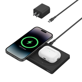 2-in-1 Wireless Charging Pad with Official MagSafe Charging 15W