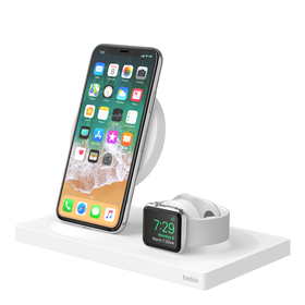 Wireless Charging Dock: Wireless Charging Pad + Apple Watch Dock (Certified Refurbished)