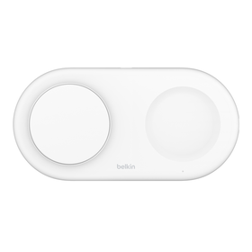 2-in-1 Magnetic Wireless Charging Pad with Qi2 15W, White, hi-res